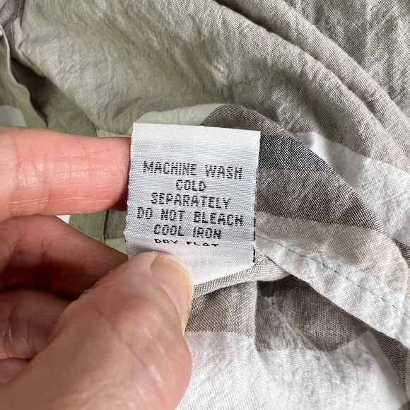 NWOT Habitat Small Shades Of Taupe Cotton Artsy Bohemian Relaxed Fit Tunic Top - Picture 10 of 10